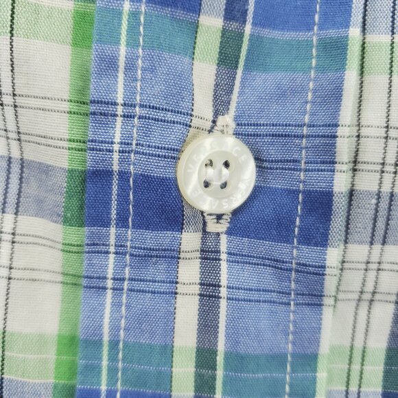 *RARE* Gianni Versace K2000 Plaid Shirt Mens XL Green Blue - Picture 8 of 13